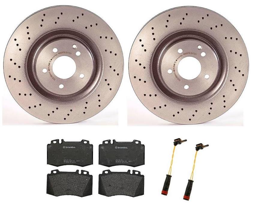 Brembo Brake Pads and Rotors Kit - Front (345mm) (Low-Met)